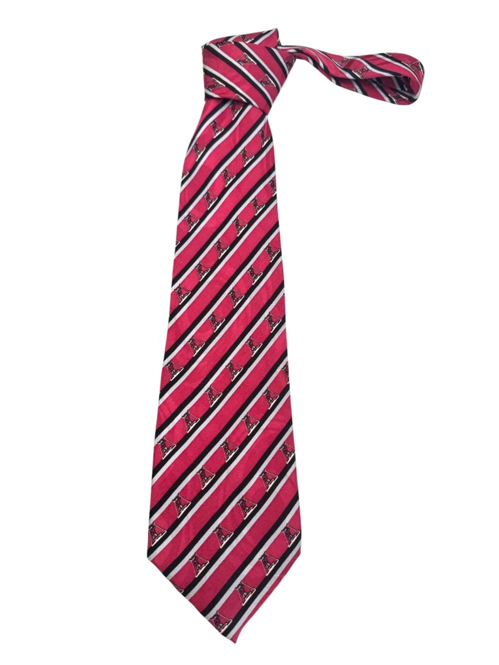 VINTAGE 90s LAKESIDE APPAREL UNIVERSITY OF ALABAMA CRIMSON TIDE BIG AL SILK TIE